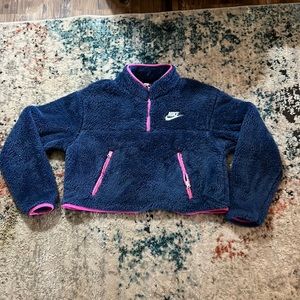 Women’s Cropped Nike Sherpa Quarter Zip
